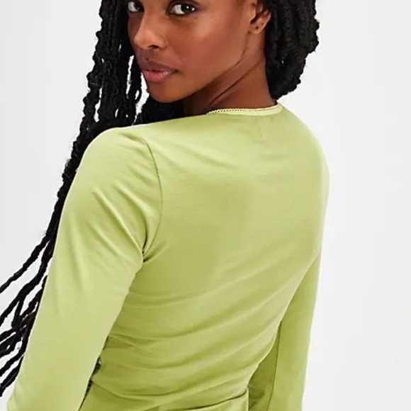 New! Free People Tyler McGillivary Fawn Long-Sleeve Top Fairycore Cabincore Y2K - Picture 5 of 7